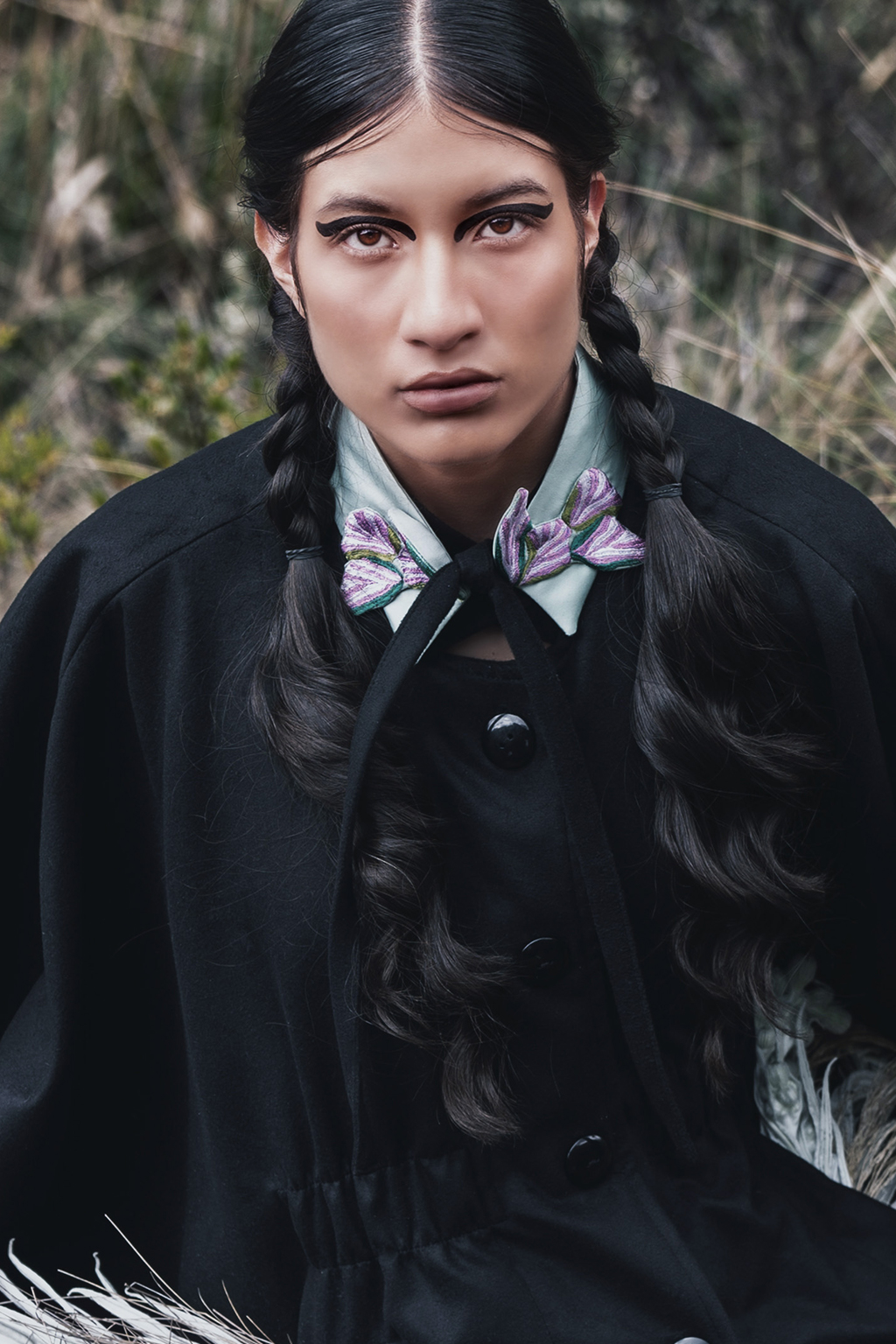 Cuello Bordado Microflorecer Rábano