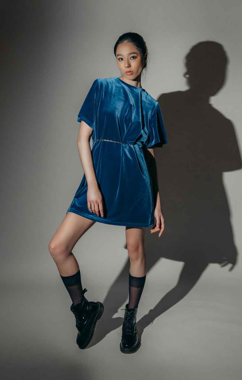 Camiseta Vestido Terciopelo | Lia Padilla