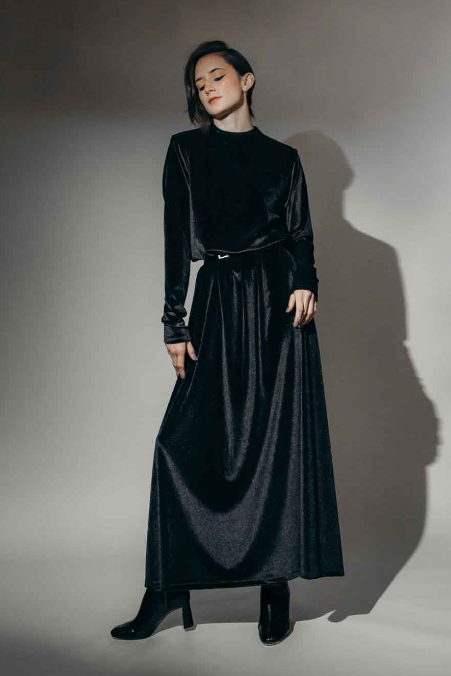 Vestido Largo Terciopelo | Lia Padilla